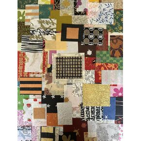Mulberry Paper Scrap Pack Print Carnival Edition (100 Unique Pieces) | Premium Decorative Paper for Scrapbooking, Card Making, Collage, Mixed Media Crafts, and DIY Projects