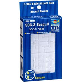 عازف البوق 1/350 SOC3 Seagull Scout Aircraft مجموعة للسفن الحربية (6 صناديق)