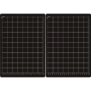 2 Pcs Magnetic Cutting Shim Grid Magnetic Shim Embossing Machine Die Pads Black Sheet Die Cutting Machine Pads for Die Cutter