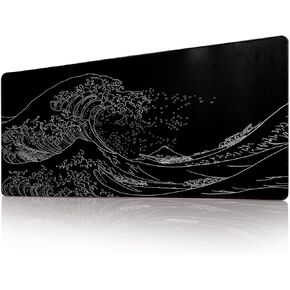 Gaming Mouse Pad Desk Pad XL Large Mouse Mat Keyboard Mat Office Desk Decor AccessoriesKeyboard Mat Office Desk Decor Accessories (Cherry Blossom in Ink)