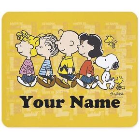 CafePress Custom Peanuts Walking Personalized Mousepad Non-Slip Rubber Gaming Mousepad