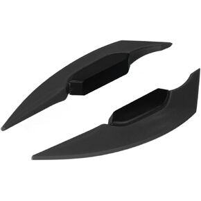 Unique Aggressive Winglet, Aerodynamic Spoiler, Universal ABS with Installation Adhesive for, Electric Bikes, ATV (Black)