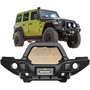 فاصل المفسد ، متوافق مع Jeep Wrangler JK JL JT 2007-2023 Gladiator AEV Style Pront Bar Stell Modify Part Car (2007-2017 JK)