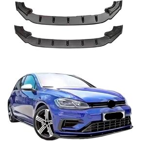 Spoiler Separator, 3Pcs Maxton Style Front Bumper Splitter Compatible with VW Golf MK7 MK7.5 R GTI GTD R-Line 2012-2019 Lip Spoiler Diffuser Body Kit(1)