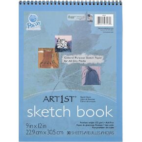 Pacon Art1st Artist's Sketch Pad, Unruled, 30 White 9 X 12 Sheets