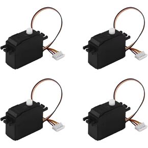 RC Repair Parts Compatible with Wltoys 12428 12423 12628 1/12 Rc Car Truck Steering for Mini Rc Servo 4X 25G Plastic Servo Steering Gear Servo
