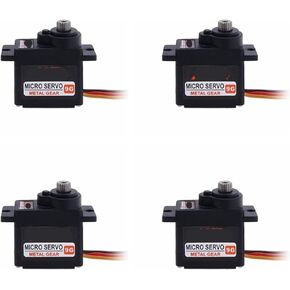 Servo B9DLM 9g Metal Steel Gear 2.2KG 180 Degree Digital Motor(B9DLM JR x 4Pcs)