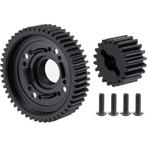 RC Spare Part Compatible with X-Maxx 1/5 RC Truck Upgrade Modification Parts Accessories Metal M1 51T and 20T Differential Gear