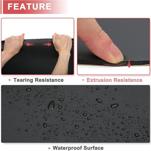ACROPIX 157mil 4mm 55sqft Universal Sound Deadening Mat 15.7 "x13" مجموعة وسادة تخميد الحرارة الرغوية مع شريط رقائق معدنية وأداة تثبيت سوداء - حزمة من 39 in Saudi Arabia