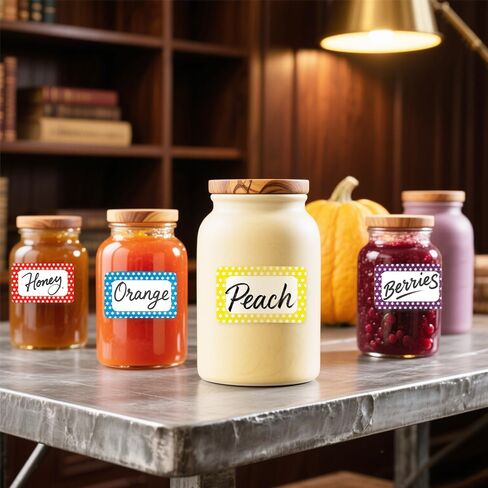 Plain Name Tag Stickers Colorful Border Name Tag Labels, 3.5" x 2.25"Colors 500 Pcs Blank Tag Labels with Perforated Line for School Office Home in Kuwait