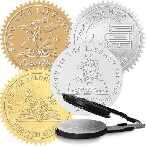 Custom Book Embosser Personalized Only Stainless Steel Clip Customized Text Logo Embosser Clip in Kuwait