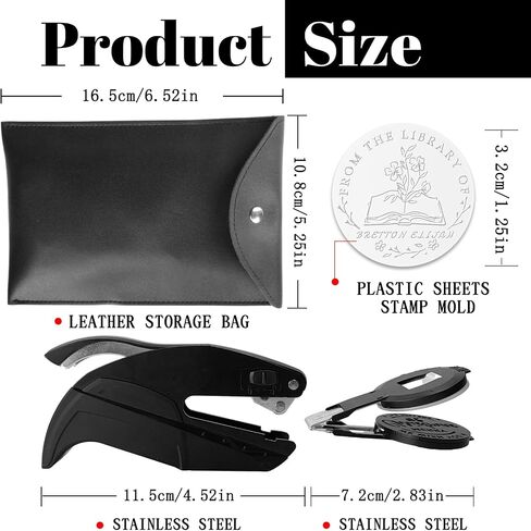 Custom Book Embosser Personalized Only Stainless Steel Clip Customized Text Logo Embosser Clip in Kuwait