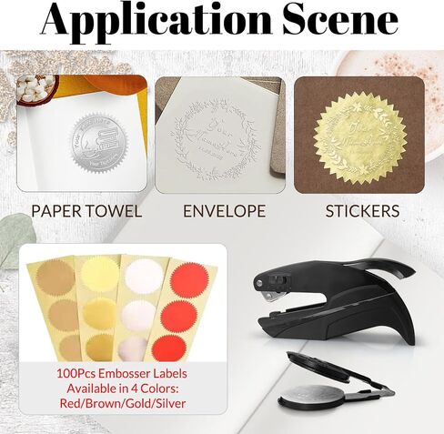 Custom Book Embosser Personalized Only Stainless Steel Clip Customized Text Logo Embosser Clip in Kuwait