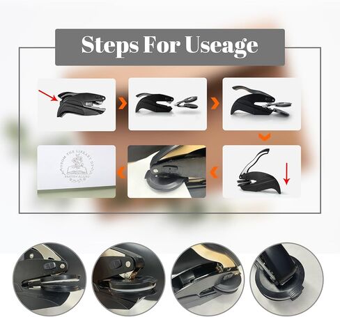 Custom Book Embosser Personalized Only Stainless Steel Clip Customized Text Logo Embosser Clip in Kuwait