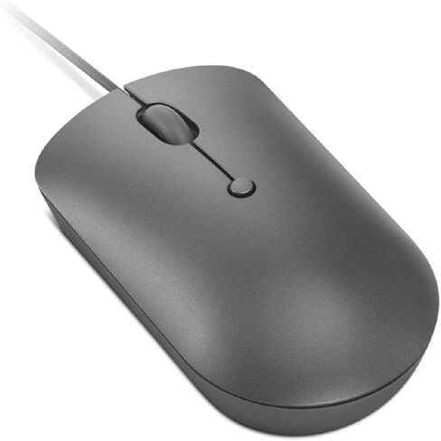 Lenovo 400 USB-C Compact Wired Mouse – Pocket Friendly Portable Mouse for Notebook or Large Computer Monitor, Black in Kuwait