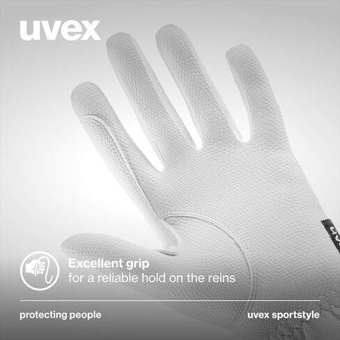 Uvex Sportstyle - قفازات ركوب الخيل بتصميم كلاسيكي - متوافقة مع شاشة اللمس، مرنة وقابلة للتنفس - أسود - مقاس 9.5 in Kuwait