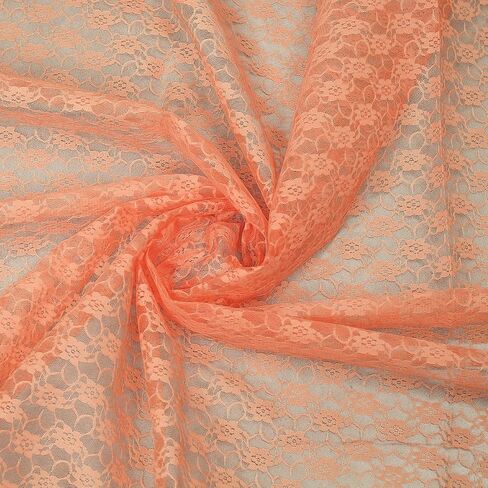 MDS Pack of 5 Yard Bridal Solid Raschel Lace Fabric, Vintage Lace Fabric Bolt for Wedding Dress,Fashion, Crafts, Decorations Lace Trim Fabric 55" Width- Eggplant in Saudi Arabia