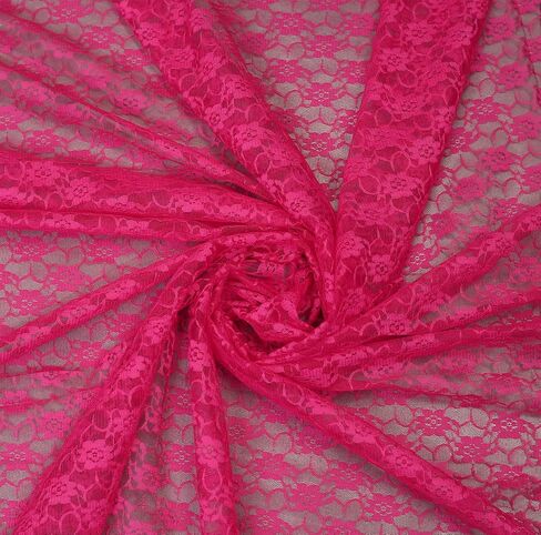 MDS Pack of 5 Yard Bridal Solid Raschel Lace Fabric, Vintage Lace Fabric Bolt for Wedding Dress,Fashion, Crafts, Decorations Lace Trim Fabric 55" Width- Eggplant in Saudi Arabia