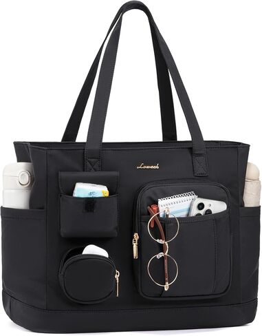 LOVEVOOK Laptop Tote Bag for Women Work, Teacher Tote Nurse Bags with Zipper for Travel, Daily, College in Saudi Arabia