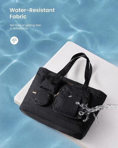 LOVEVOOK Laptop Tote Bag for Women Work, Teacher Tote Nurse Bags with Zipper for Travel, Daily, College in Saudi Arabia