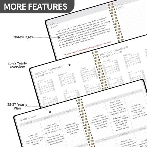مخطط Kamoy الشهري 2025-2027 ، مخطط تقويم شهري مبسط ، جدول تنظيم للمدرسة ، المكتب ، العائلة ، 7.3 * 9.5 بوصة ، يوليو 2025 - يونيو 2027 - أخضر in Kuwait