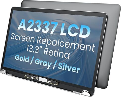 A2337 LCD Screen Display Assembly Replacement Compatible with MacBook Air 13.3 inches Retina M1 2020 Year EMC 3598 MGN63 MGN93 MGND3 MGN73 MGNA3 MGNE3 (Rose Gold) in Saudi Arabia
