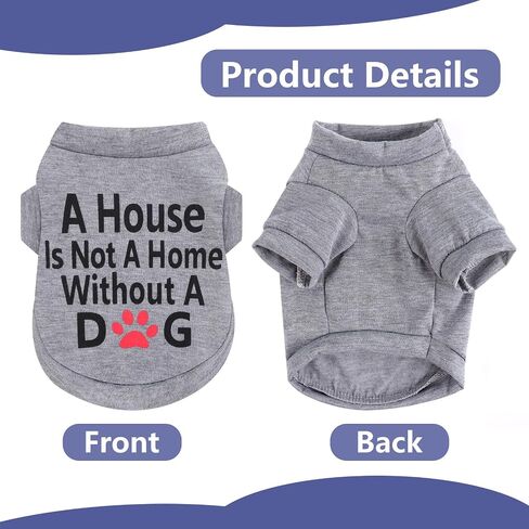 4Pack Dog Dorts for Dogs Small Girl Boy Dog Shirt Sit Soft Swaysy Puppy Clotherless Sweetshirt switshirt small outfit to Chihuahua Yorkie ، XS ، Group2 in Kuwait