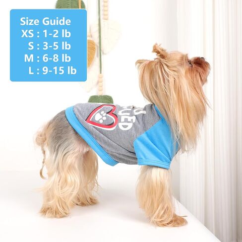 4Pack Dog Dorts for Dogs Small Girl Boy Dog Shirt Sit Soft Swaysy Puppy Clotherless Sweetshirt switshirt small outfit to Chihuahua Yorkie ، XS ، Group2 in Kuwait