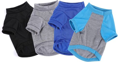 4Pack Dog Dorts for Dogs Small Girl Boy Dog Shirt Sit Soft Swaysy Puppy Clotherless Sweetshirt switshirt small outfit to Chihuahua Yorkie ، XS ، Group2 in Kuwait