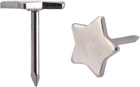 Push Pins Star Shape Cork Board Decoration Pins Message Drawing Pin Map Tacks,Pack of 100 (Silver), HH0168 in Saudi Arabia