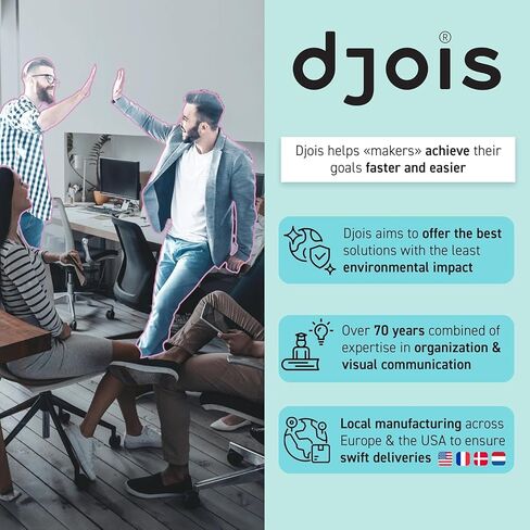 Tarifold DJOIS Pivoting Pockets for Wall or Desk Systems - Durable Anti-Glare Material - Letter-Size - 10 Pockets - 20 Sheet Capacity - Wire-Reinforced - Made in France - Assorted Colors in Saudi Arabia