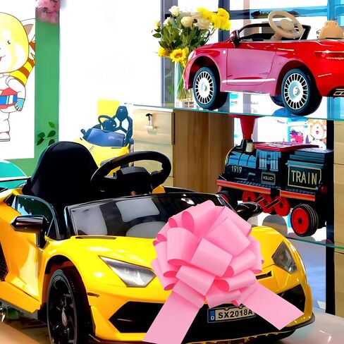 4 Pcs Giant Bows,12 Inches Big Gift Bow for appliances,Bikes,Table Decorations and Party Events (Pink) in Saudi Arabia