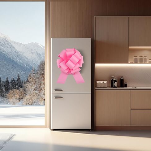 4 Pcs Giant Bows,12 Inches Big Gift Bow for appliances,Bikes,Table Decorations and Party Events (Pink) in Kuwait