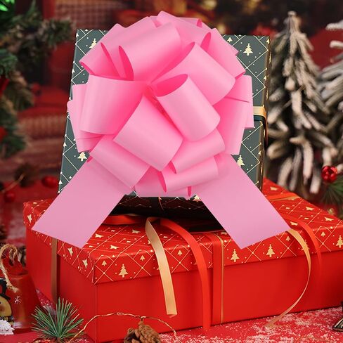 4 Pcs Giant Bows,12 Inches Big Gift Bow for appliances,Bikes,Table Decorations and Party Events (Pink) in Kuwait