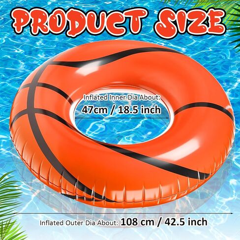 shinyrelief 2 PCS Footabll Baseball كرة القدم كرة السلة الرياضية قابلة للنفخ خاتم بركة عوام in Saudi Arabia