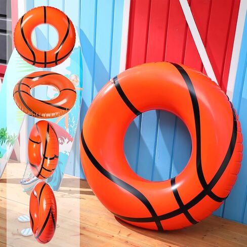 shinyrelief 2 PCS Footabll Baseball كرة القدم كرة السلة الرياضية قابلة للنفخ خاتم بركة عوام in Saudi Arabia