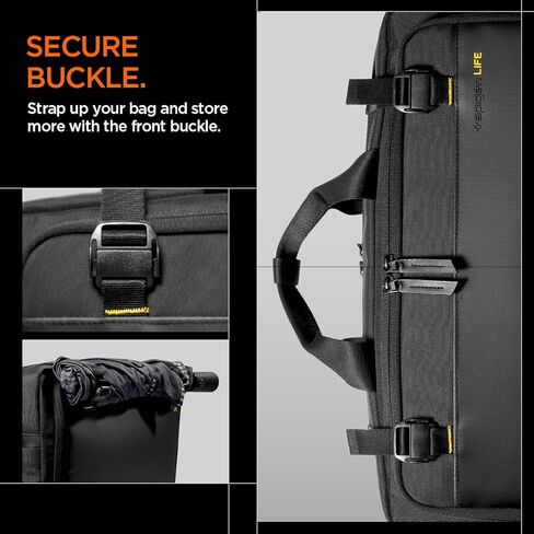 Spigen Klasden Proive Business Messenger Business Counter حقيبة مع حزام الأمتعة لـ MacBook Pro/Air Lenovo و HP والمزيد in Saudi Arabia