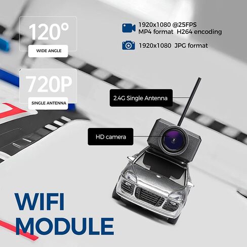 HI-REEKE FPV RC Car, 1/64 Mini Remote Control Drift Car with HD Camera for Adult-Blue in Saudi Arabia