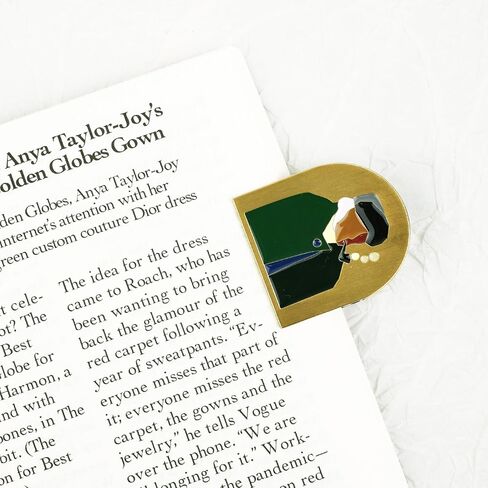 Lychii Van Gogh Travelers Notebook Clip, Brass Colored Metal Book Clip Journal Accessories for Planner, Sketch Book, Scrapbook, Desktop Decor in Saudi Arabia