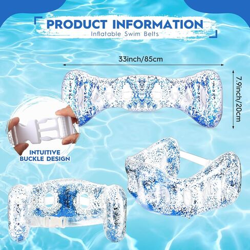 5 Pcs Water Workout Combo Set Includes PVC Water Dumbbell Water Weight Swimming Float Belt Soft Padded for Water Aerobics, Pool Fitness, Water Exercise Tool (Purple,Classic Style) in Saudi Arabia