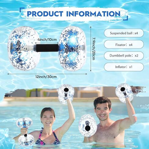 5 Pcs Water Workout Combo Set Includes PVC Water Dumbbell Water Weight Swimming Float Belt Soft Padded for Water Aerobics, Pool Fitness, Water Exercise Tool (Purple,Classic Style) in Saudi Arabia