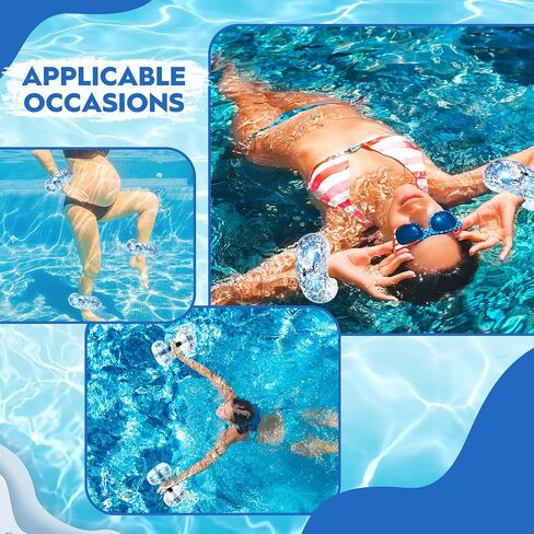 5 Pcs Water Workout Combo Set Includes PVC Water Dumbbell Water Weight Swimming Float Belt Soft Padded for Water Aerobics, Pool Fitness, Water Exercise Tool (Purple,Classic Style) in Saudi Arabia