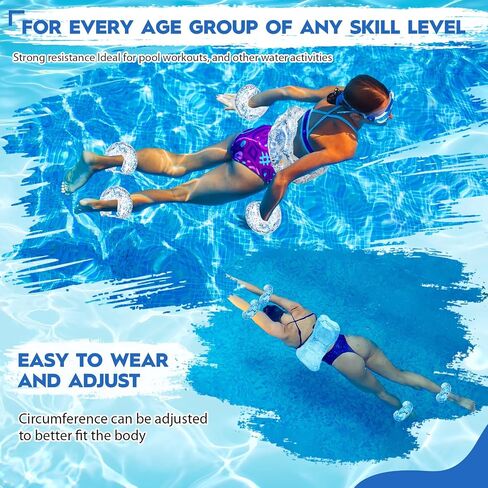5 Pcs Water Workout Combo Set Includes PVC Water Dumbbell Water Weight Swimming Float Belt Soft Padded for Water Aerobics, Pool Fitness, Water Exercise Tool (Purple,Classic Style) in Saudi Arabia