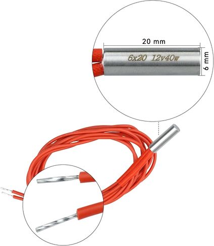 3D Printer 100k Ntc 3950 Thermistor, 2-Pack Blue Thermistor Sensor for E3d V6 Volcano Pt100 Ender 3 V2, Ender 5 Cr10 10s in Saudi Arabia