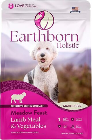 Earthborn Holistic Coastal Catch Dry Dog Food – with Herring Protein – Grain Free – Made in USA, 25 lb in Saudi Arabia