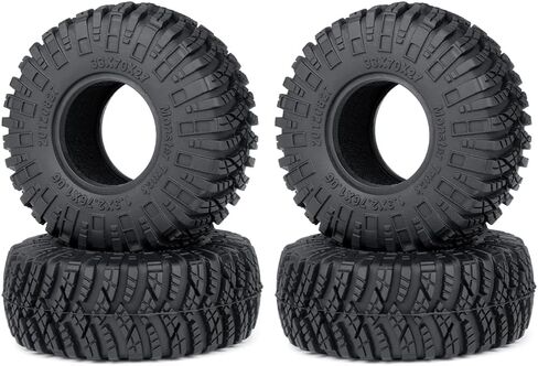 4pcs 1.3 "إطارات - إطارات مطاطية عالية 70 مم مع إدراج رغوة ل 1/18 1/24 Micro Crawlera Trx4M SCX24 ترقية ، نمط أ in Kuwait