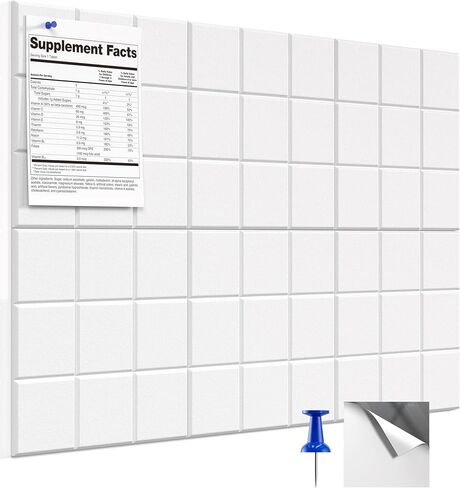 MaxGear Nine-Grid Cork Board 36" x 24" Self-Adhesive Pin Board, 6 Pack Black Felt Bulletin Board Tiles, Wall Panels Alternative with Pushpins for Office, Home Photo Meno, School Decor in Saudi Arabia