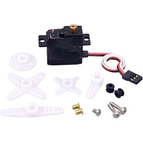 RC Spare Part for Surpass for Hobby S0017M 17g Metal Gear 1.8KG Digital Servo RC Parts Airplane Robot 1/18 1/16 Truck Car Boat Duct Plane Replacement(Plastic Gear)