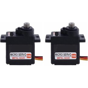Servo B9DLM 9g Metal Steel Gear 2.2KG 180 Degree Digital Motor(B9DLM JR x 2Pcs)
