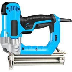Pneumatic Upholstery Stapler Heavy-Duty Nail Gun Electrical Straight Stapler Shooter 2300W 220V Strong Penetrating Power Spring Design for More Elasticity